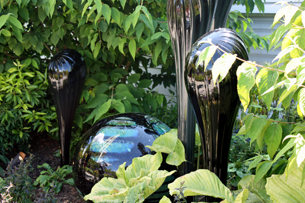 black sculptures